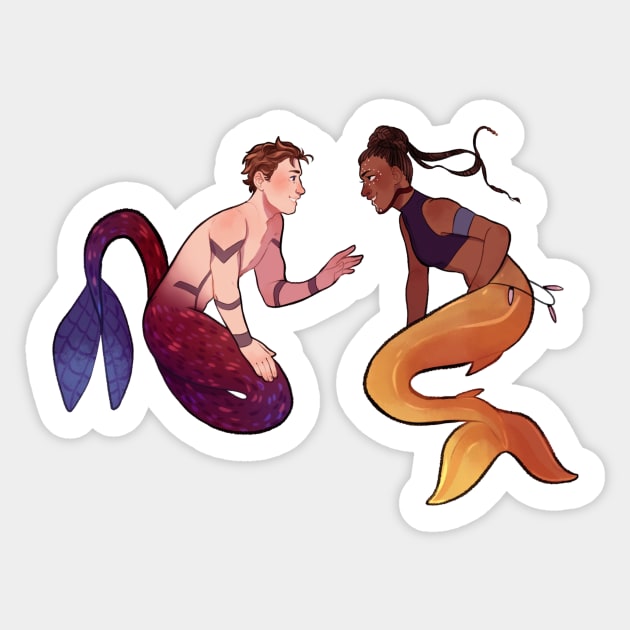 Shuri + Peter Parker Sticker by drizzledrawings